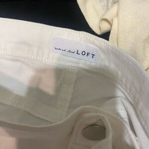LOFT White jeans